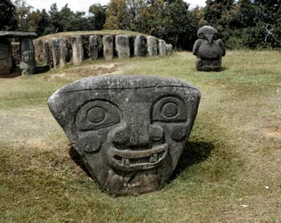 Megalithic Sculpture of Triangular Head
