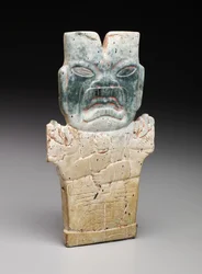 Anthropomorphic Plaque, Possibly the Fire Serpent, Preclassic period, 800-400 BC