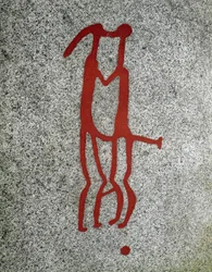 Nordic Bronze Age: Couple Embracing, Rock Carvings in Tanum, Sweden
