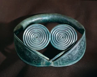 Prehistory: Metal Neck Ornament Decorated with Spirals from Halland