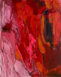 Vibrant Red Abstract