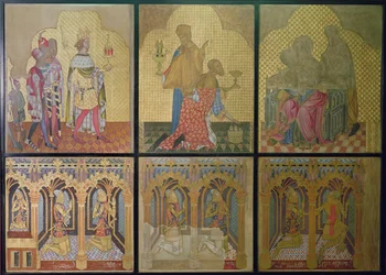 Reconstruction of a wall painting originally in St. Stephen