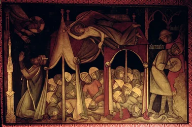 The History of Hezekiah, Reconstruction of a Wall Painting Originally in the Painted Chamber of the Palace of Westminster