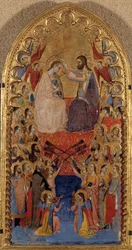 The Coronation of the Virgin Altarpiece by Puccio di Simone, called the Master of the Fabriano Altarpiece