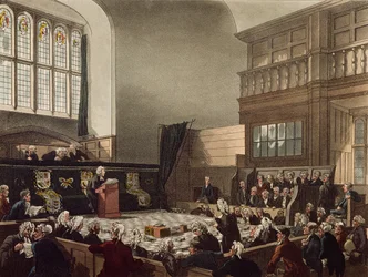 Court of Exchequer, Westminster Hall, from 