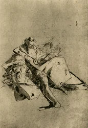 Old Man seated, 18th century, 1928