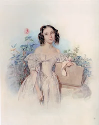 Portrait of Princess Helen Biron von Curland, née Meshcherskaya 1818-1843, 1830s