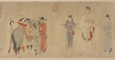Consort Yang Mounting a Horse, Late Yuan or Early Ming Dynasty