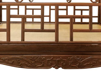 Detail of a Huanghuali six-post canopy bed, Jiazichuang Qing Dynasty