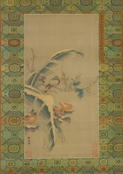 Kesi tapestry of birds and snow-laden trees