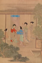 Five Figures on Porch