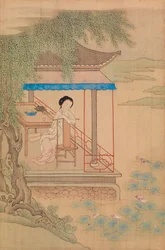 Seated Girl on Porch