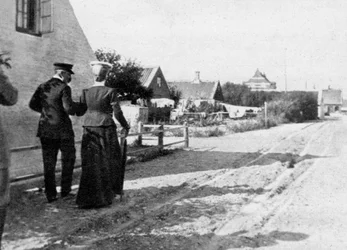 Landing at Skagen, Denmark, 1908