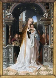 The Virgin and Child surrounded by angels