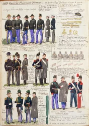 Uniforms and badges of provisional government of Tuscany