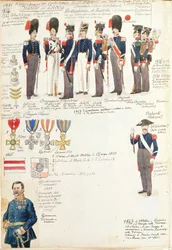 Various Uniforms of Duchy of Lucca
