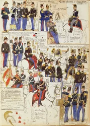 Various Uniforms of Grand Duchy of Tuscany