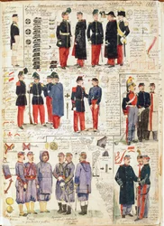 Various Uniforms of the Papal States from 1865