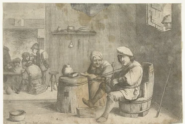 Violinist in a Tavern