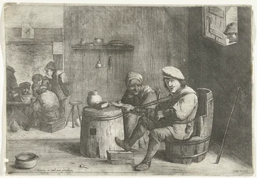 Violinist in a Tavern