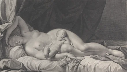Sleeping Venus with Cupid in her lap