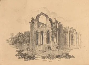 N.E. End of the Upper Transept at Fountains Abbey