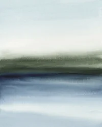 Misty Blue Green Horizon