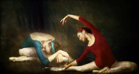Ballet Dancers Practice
