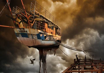Dramatic Flying Ship