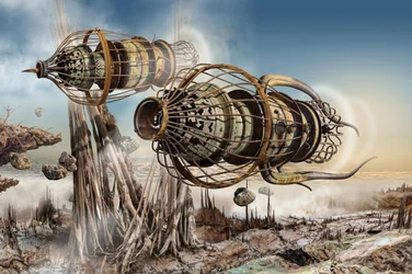 Steampunk Airship Journey