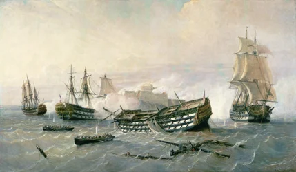 Defence of the Havana Promontory in 1762, c.1898