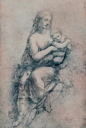The Virgin and Child, Study for the Madonna di Foligno, c1511, 1903