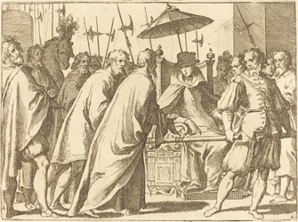 Margaret of Austria Being Carried in a Chaise