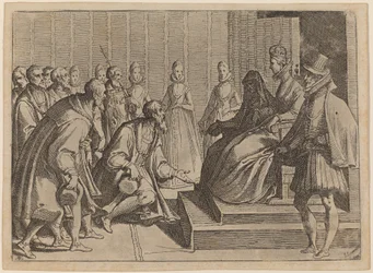 Margaret of Austria Giving Audience to a Nobleman
