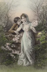 Couple Leaning on a Fence