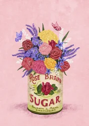 Flowers in a Vintage Can