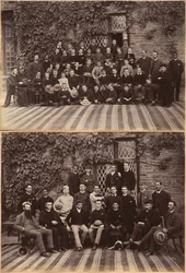 Primary Class Bishop Cotton School, Shimla (recto); High Class Students and Teachers at Bishop Cotton School, Shimla (verso)