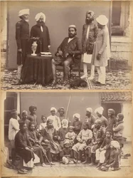 Ramkishore Singh, Rewa (recto, top); Mowhri Rahman Alli Khan family, Rewa (recto, bottom)