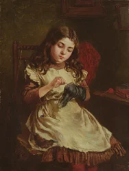 Darning the Sock, 1882
