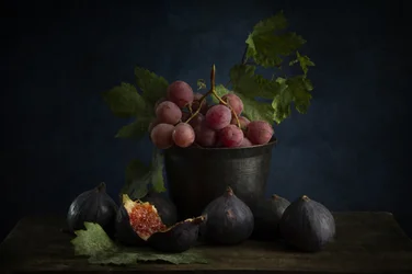 Grapes and Figs Still Life