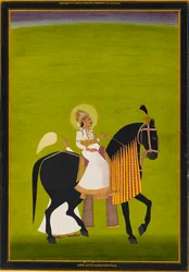 Maharaja Sawai Pratap Singh Riding