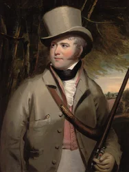 Portrait of a Gentleman with Sporting Gun in a Landscape