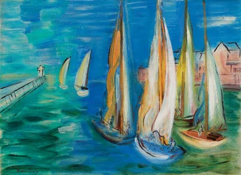 Departure of the Sailboats in Deauville