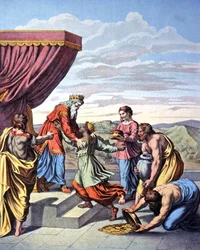 Meeting Between the Queen of Sheba and the King of Solomon