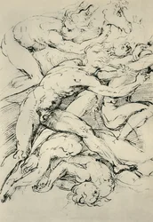 Battle scene, early 16th century
