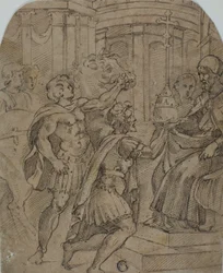 Study for the Emperor Constantine Offering the Tiara to Pope Sylvester