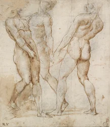 Three Nude Bearers (detail)
