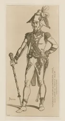 Drum Major of chasseurs a pied of the consular guard
