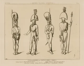 Russian Grenadiers and Officers