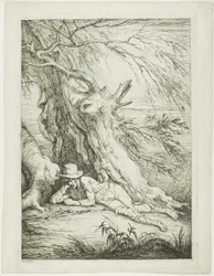 Brigand Lying Under a Tree